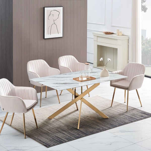 Trézor Oriental - Décoration et Ameublement - Chantepie - Table Jessica rectangle 1m50